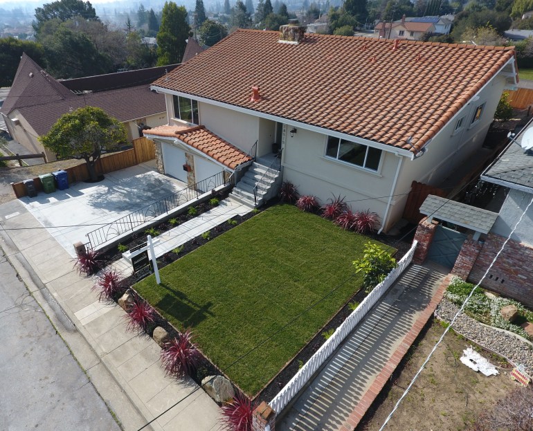 Niles Canyon, CA, real estate aerial photo