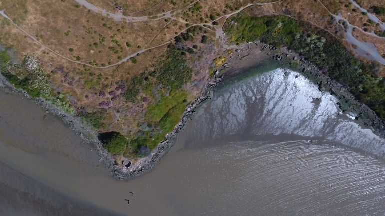 East Bay waterfront. Albany Bulb, CA.