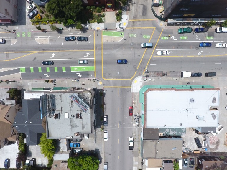 Street delineation for urban planning.